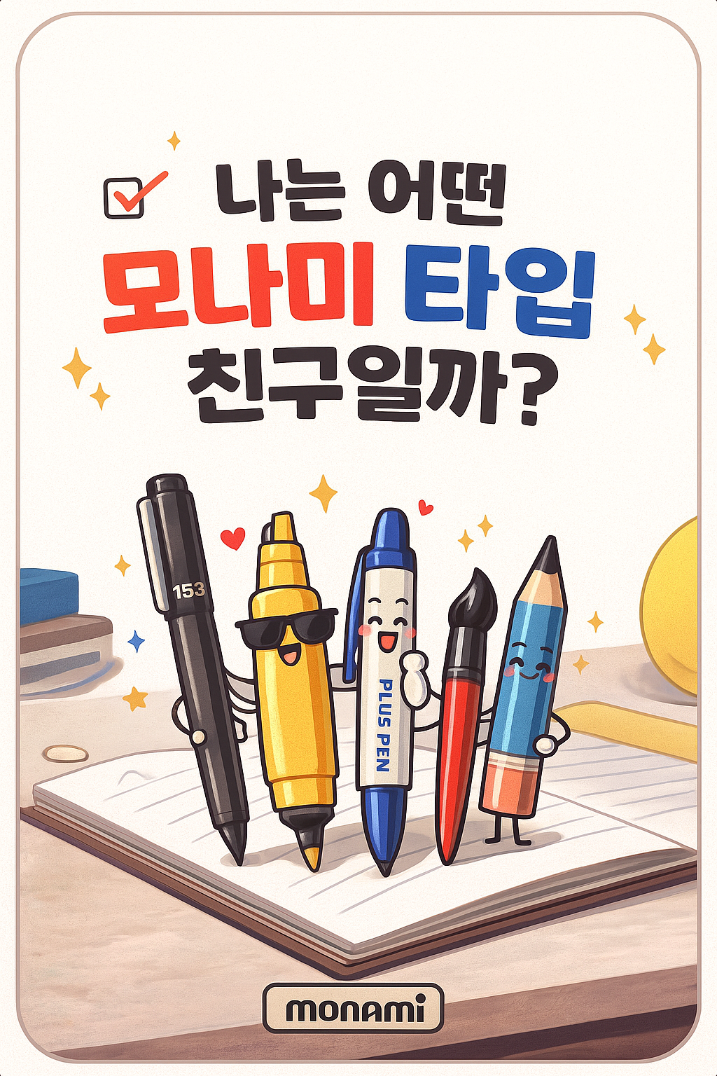 모나미 친구 테스트