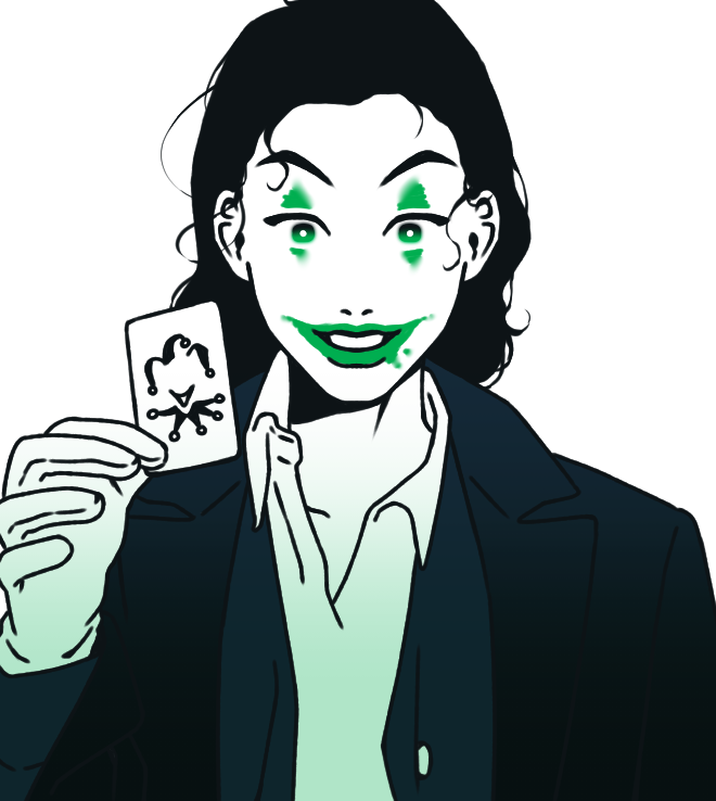 Joker, the mad clown